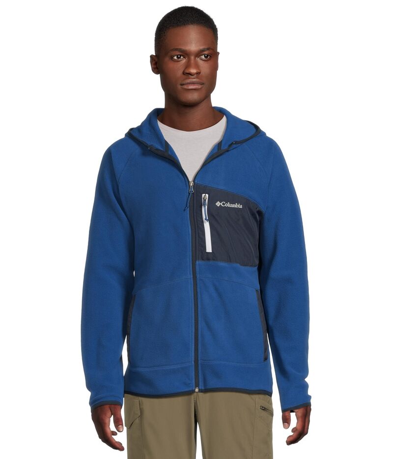 コロンビア メンズ アウター 厚地の外套 オーバーレイ Columbia Fast Trek Overlay Hooded Full Zip Mountain Blue/C 青味