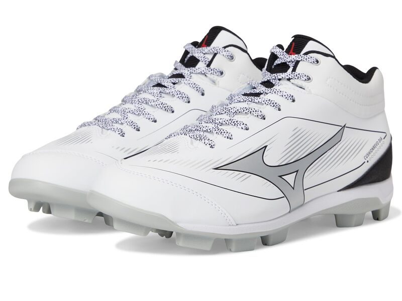 ミズノ メンズ シューズ スニーカー Mizuno Cushionrevo Diamond Mid Tpu White/Black 白いこと