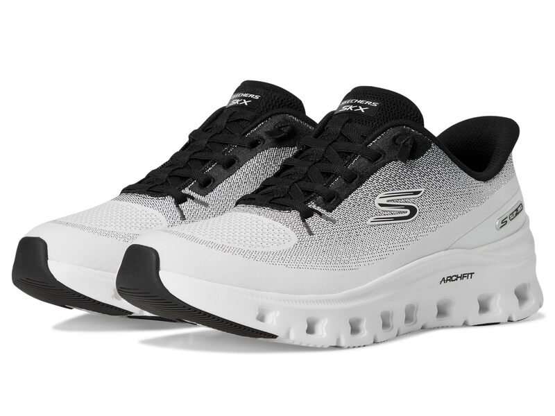 スケッチャーズ レディース シューズ スニーカー SKECHERS Arch Fit Glide-Step Pro Slip-Ins White Black ホワイト