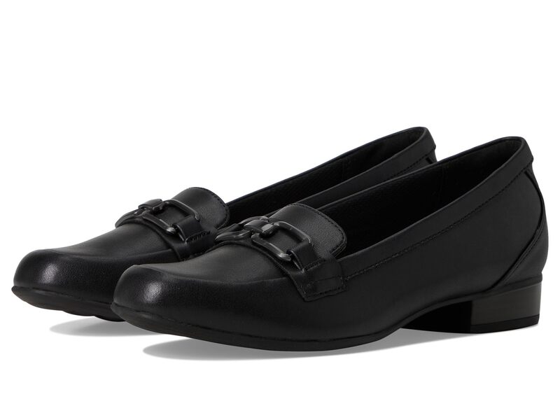 クラークス レディース シューズ スリッポン・ローファー Clarks Juliet Echo Black Leather 黒いこと