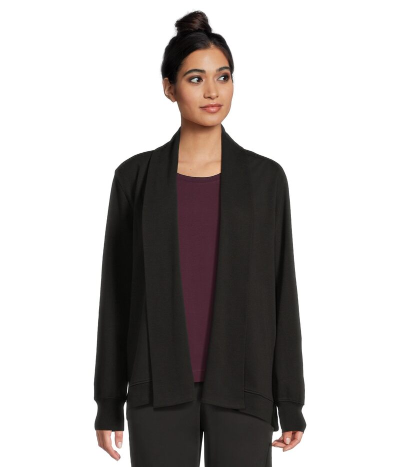 パクト レディース アウター ニット・セーター ドレープ カーディガン PACT Airplane Short Drape Cardigan Black ブラック