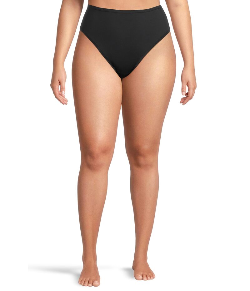 ハンキーパンキー レディース アンダー御召しもの ズボン下 つけ加える大きさ Hanky Panky Yourfit? Plus Size High Rise Thong Black 黒いこと