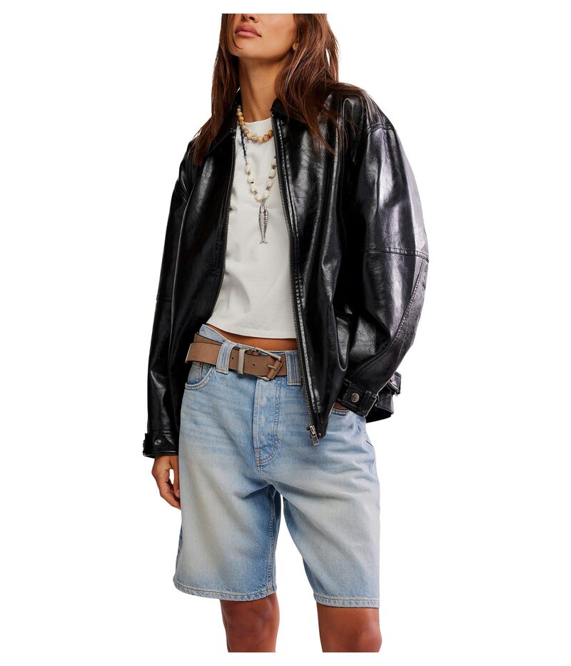 フリーピープル レディース アウター コート Free People Sloane Vegan Black ブラック