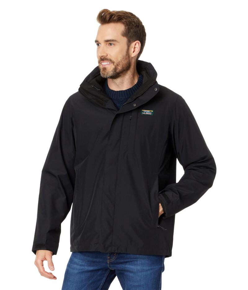 エルエルビーン メンズ アウター コート セーター フリース ジャケット L.L.Bean Bean's Sweater Fleece 3-in-1 Jacket Regular Black/Black ブラック