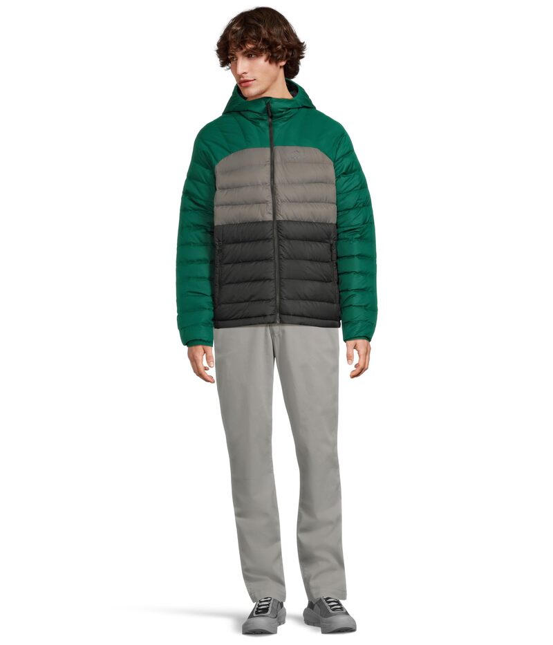 エルエルビーン メンズ アウター コート フーデッドジャケット ダウン ジャケット L.L.Bean Bean's Down Hooded Jacket Color-Block Emerald Spruce/ エメラルド