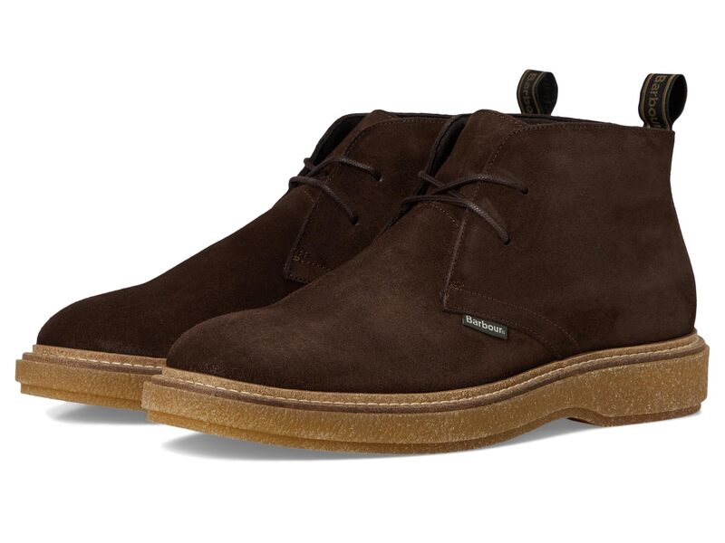 バブアー メンズ シューズ ブーツ・レインブーツ Barbour Blaine Chukka Boots Choc Suede