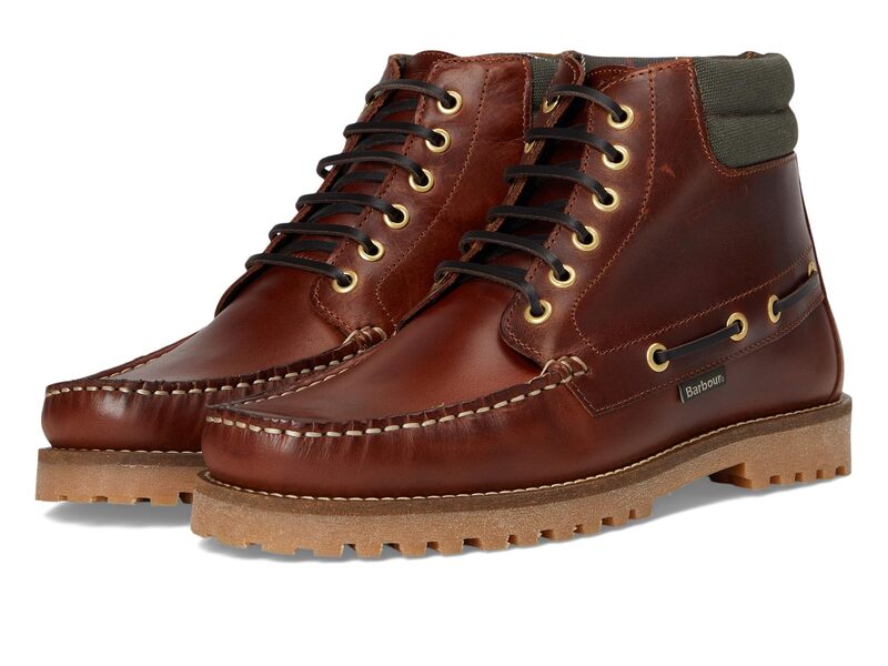 バブアー メンズ シューズ ブーツ・レインブーツ Barbour Tiller Moccasin Boots Mahogany