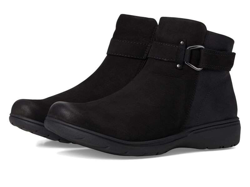 クラークス レディース シューズ ブーツ・レインブーツ Clarks Carleigh Drift Black Combi Nub 黒いこと その他-ブーツ