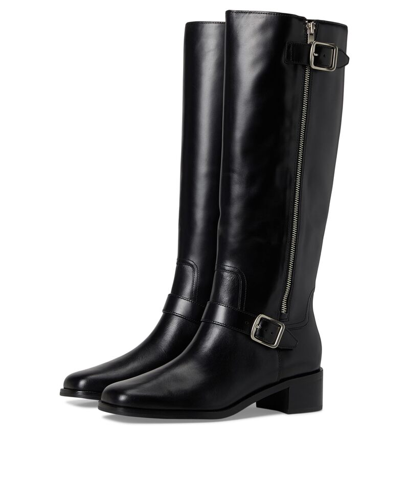 ヴィンス レディース シューズ ブーツ・レインブーツ トール Vince Leighton Zip Tall Boots Black ブラック