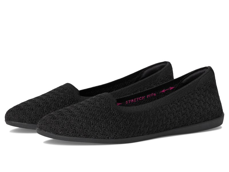 スケッチャーズ レディース シューズ スニーカー SKECHERS Cleo Walk - Memorable Move Black 黒いこと