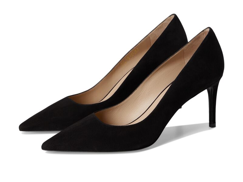 スチュアート ワイツマン レディース シューズ 踵 Stuart Weitzman Stuart Power 75 Black 黒いこと