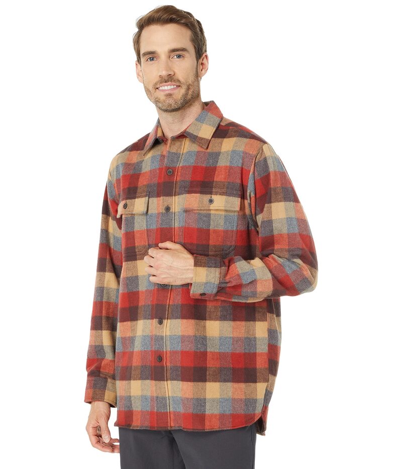 エルエルビーン メンズ トップス シャツ L.L.Bean Chamois Shirt Plaid Regular Apple Cinnamon チェック