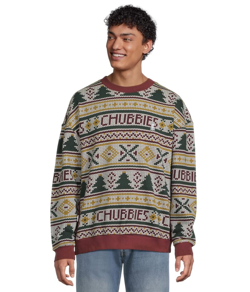 チャビーズ メンズ アウター パーカー・スウェット Chubbies The Ol\u0027 Log Cabin (Comfort Crew) Off White - Pat 象牙色 パーカー-メンズファッション