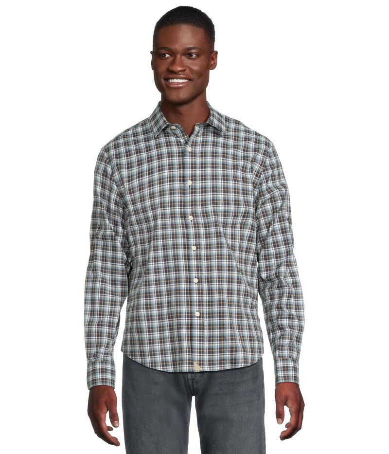 アンタックイット メンズ トップス シャツ UNTUCKit Long Sleeve Performance Reiner Shirt With Pocket Navy ネイビー