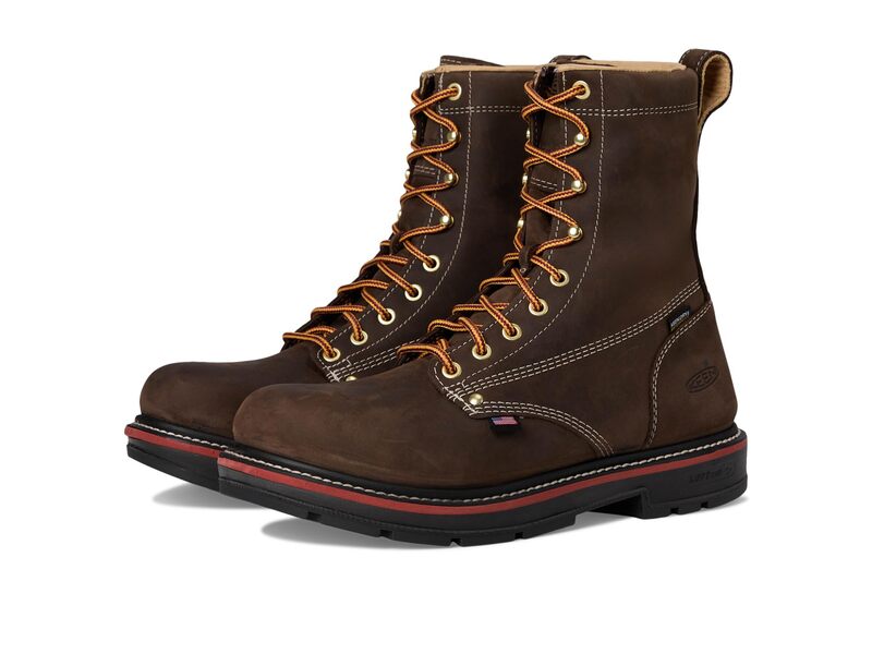 キーン メンズ シューズ ブーツ・レインブーツ ヒール KEEN Utility Liberty 8\" Waterproof 90 ° Heel Boot (Carbon Toe) Coffee Bean/Bla コーヒー