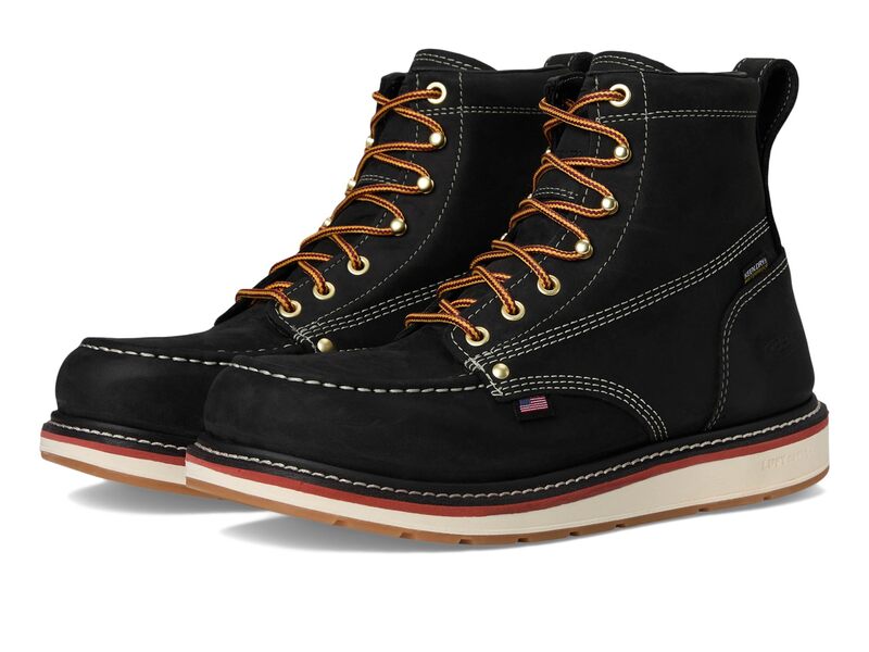 キーン メンズ シューズ ブーツ・レインブーツ KEEN Utility Liberty 6\" Waterproof Boot (Carbon Toe) Black/Gum ブラック