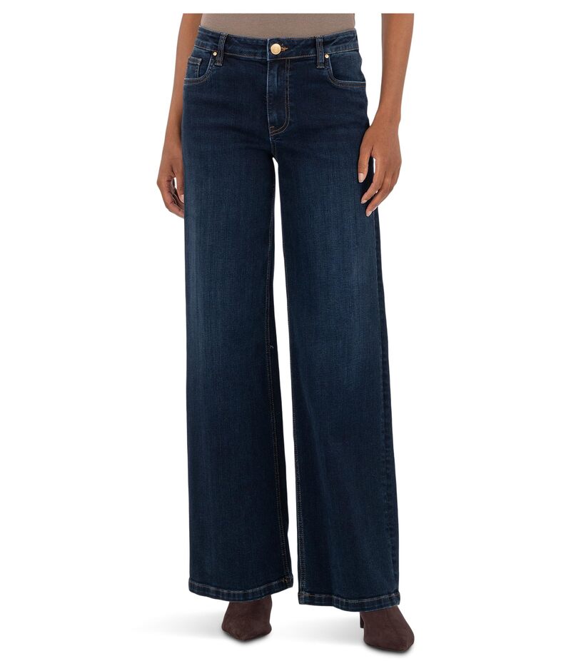 カットフロムザクロス レディース ボトムス デニムパンツ ワイドレッグ ジーンズ KUT from the Kloth Jeans High-rise Wide Leg Clean Hem In Attributable Attributable
