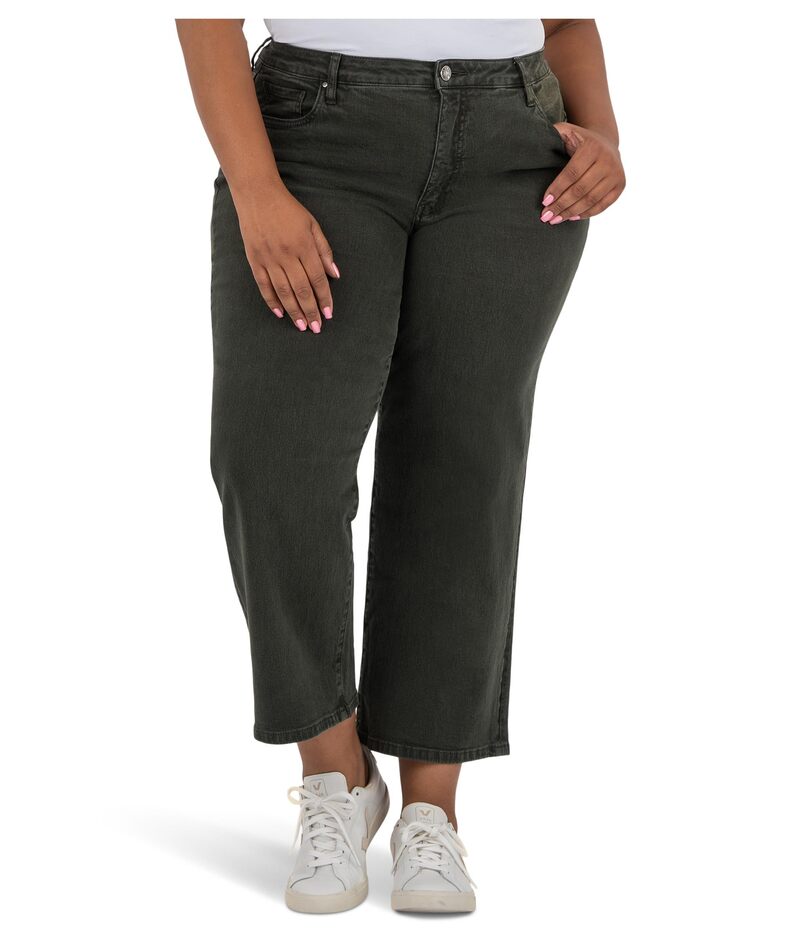 カットフロムザクロス レディース ボトムス ジーンズズボン下 ワイドレッグ つけ加える大きさ KUT from the Kloth Plus Charlotte High Rise Wide Leg With Regular Hem Sherwood Forest フォレスト