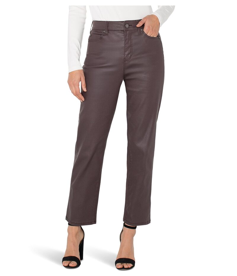 リヴァプール ロサンゼルス レディース ボトムス カジュアルパンツ Liverpool Los Angeles Kennedy High-rise Crop Straight Pants Raisin