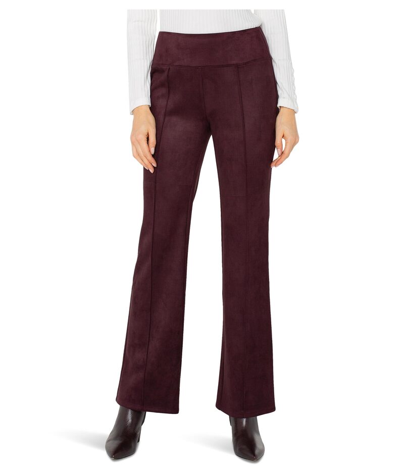 リヴァプール ロサンゼルス レディース ボトムス カジュアルパンツ Liverpool Los Angeles Pearl Full Length Flare Pants W/ Pintucks Dark Oxblood オックスブラッド