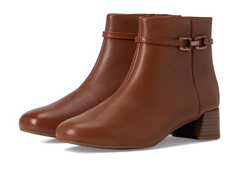 クラークス レディース シューズ 踵 Clarks Iridessa Air Dark Tan Leathe タン