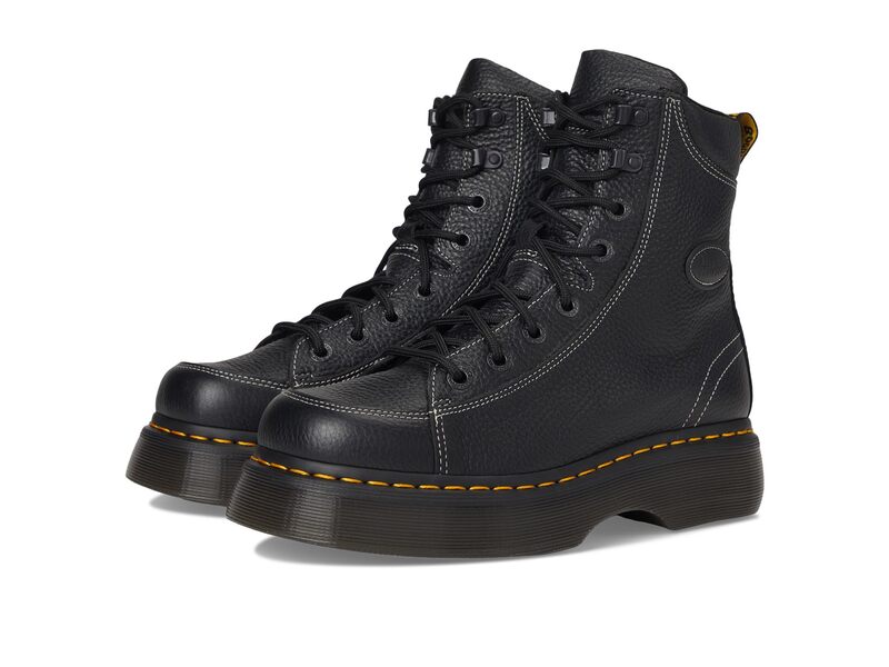 御医者さんマーチン レディース シューズ ブーツ・レインブーツ Dr. Martens Buzz 8-Eye Black 黒いこと ブーツ-その他