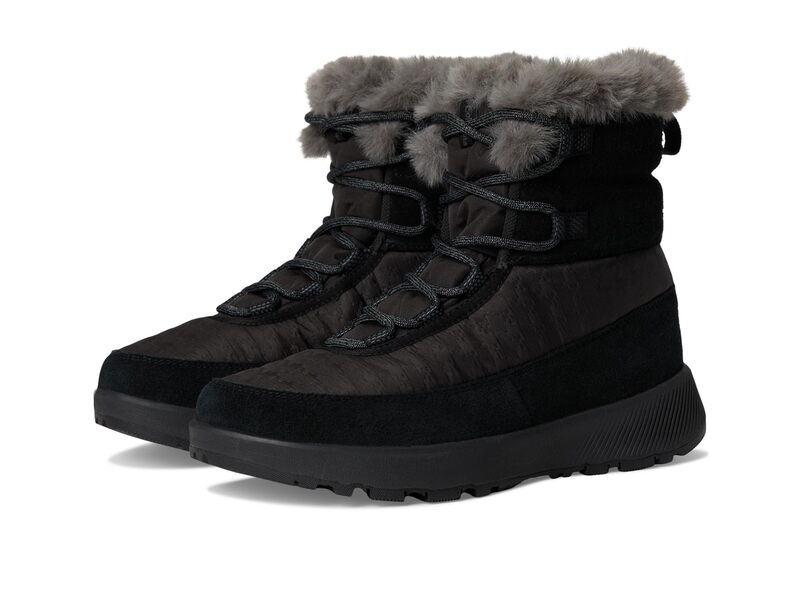 コロンビア レディース シューズ ブーツ・レインブーツ Columbia Slopeside Peak Luxe Black/Graphite ブラック