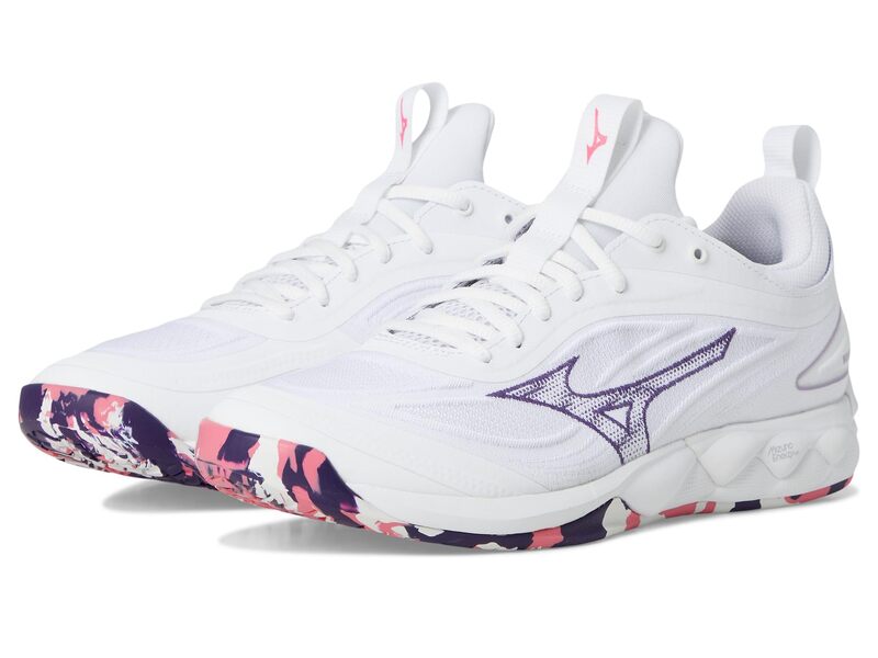 ミズノ レディース シューズ スニーカー Mizuno Wave Luminous 3 Violet Quartz 相撲取り草