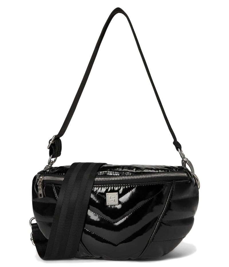 シンクロリン レディース 御徒面子 ボディバッグ・ウエストポーチ THINK ROYLN Little Runaway Black Patent 黒いこと