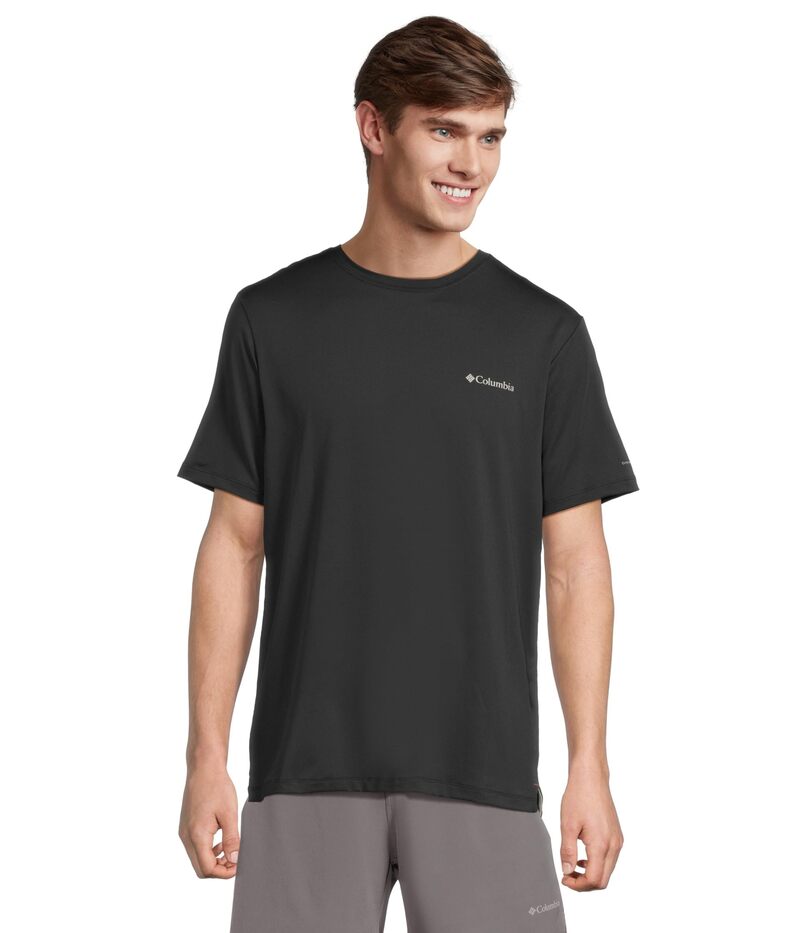 コロンビア メンズ トップス シャツ Columbia Tech Trail Utility Short Sleeve Crew Black ブラック