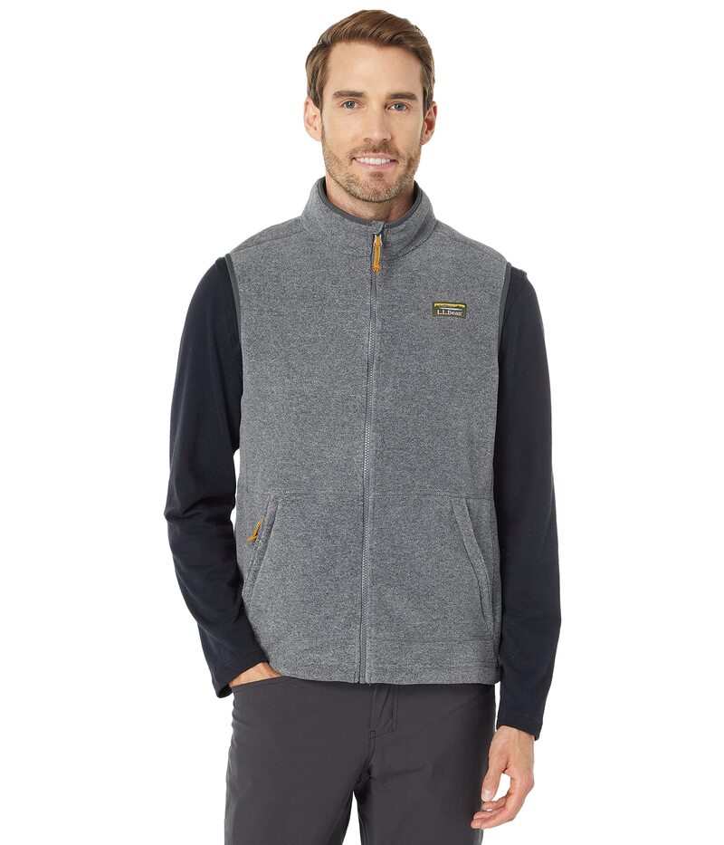 エルエルビーン メンズ アウター 厚地の外套 限りない フリース L.L.Bean Mountain Classic Fleece Vest Charcoal Heathe 暗灰色