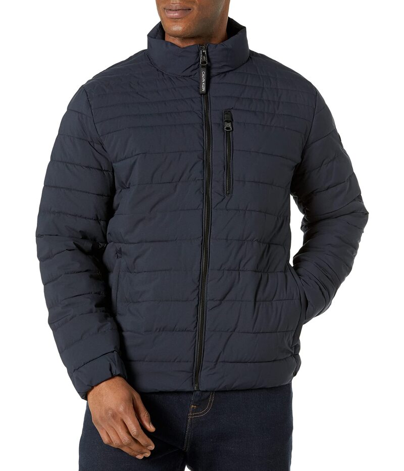 カルバンクライン メンズ アウター コートール 落ち込む 上衣 Calvin Klein mens Lightweight Wateresistant Packable Down Puffer Jacket (Standard and Big \u0026 Tall) Navy 米国海軍