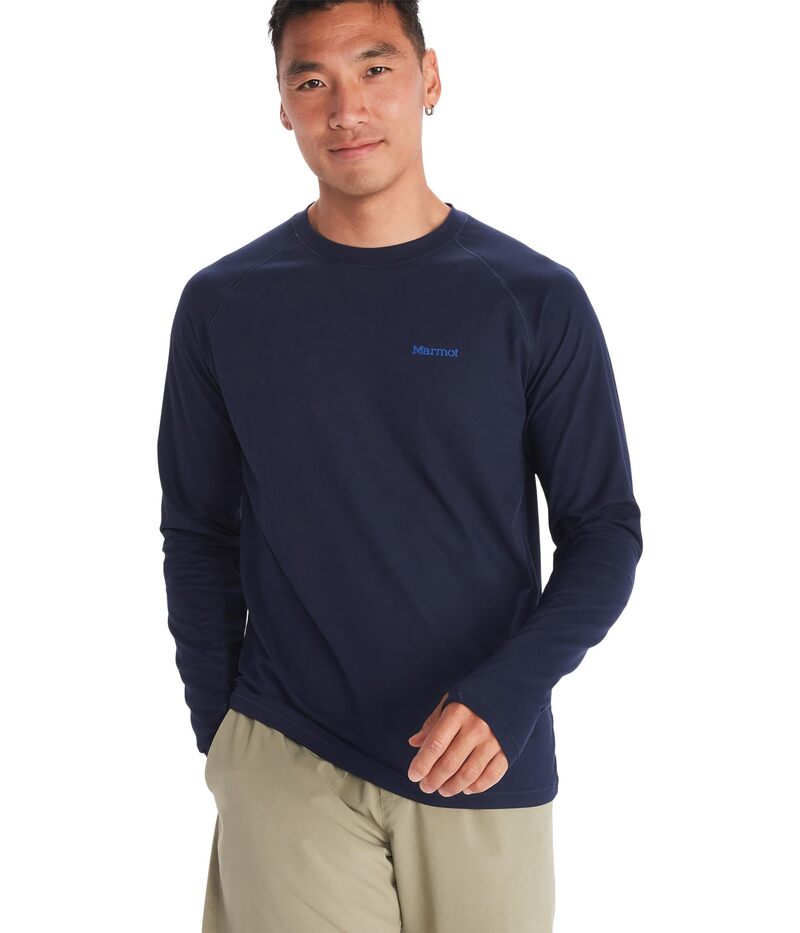 マーモット メンズ トップス シャツ Marmot Windridge Long Sleeve Arctic Navy ネイビー