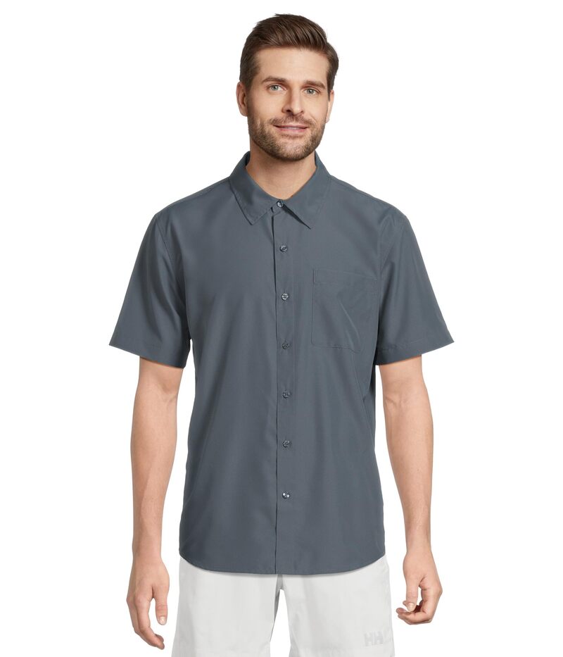 マーモット メンズ トップス シャツ Marmot AirExchange SolarShield Short Sleeve Shirthunderhead