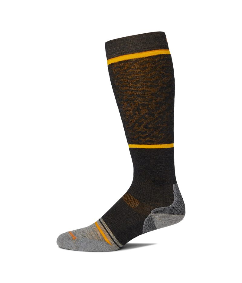 スマートウール メンズ アンダーウェア 靴下 Smartwool Snowboard Targeted Cushion Retro Line Over The Calf Socks Charcoal チャコール