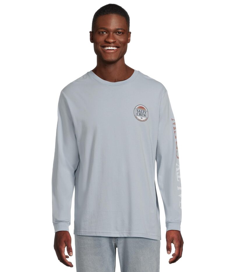 ソルティークルー メンズ トップス シャツ Salty Crew Simple Fade Long Sleeve Tee Blue Fog ブルー