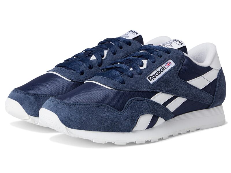 リーボック メンズ シューズ スニーカー ナイロン Reebok Lifestyle Classic Nylon Vector Navy/Whi 米国海軍