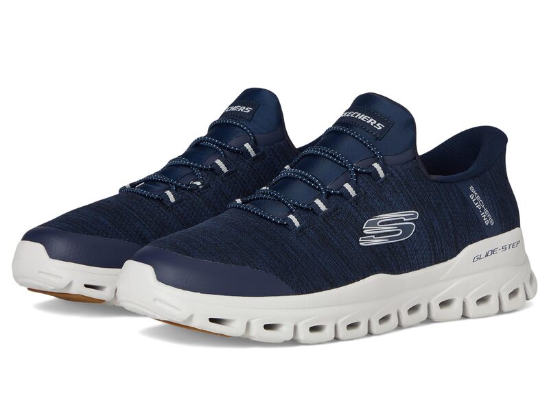 スケッチャーズ メンズ シューズ スニーカー SKECHERS Glide-Step Zefyr Hands Free Slip-inavy ネイビー