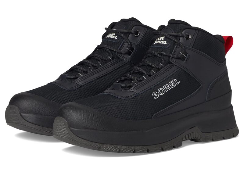 ソレル メンズ シューズ ブーツ・レインブーツ スニーカー SOREL Outing Nw Sneaker Mid Waterproof Black/Black ブラック