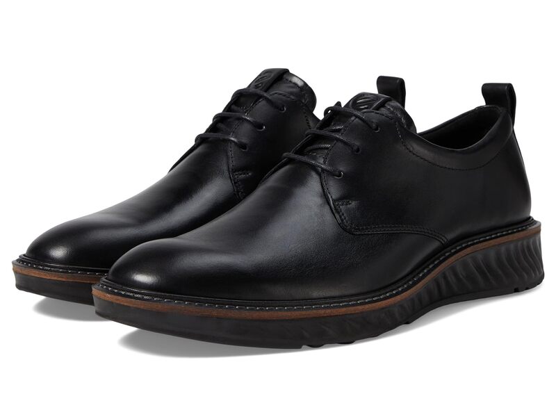 残響音 メンズ シューズ オックスフォード ECCO ST1 Hybrid Plain Toe Tie Black 黒いこと
