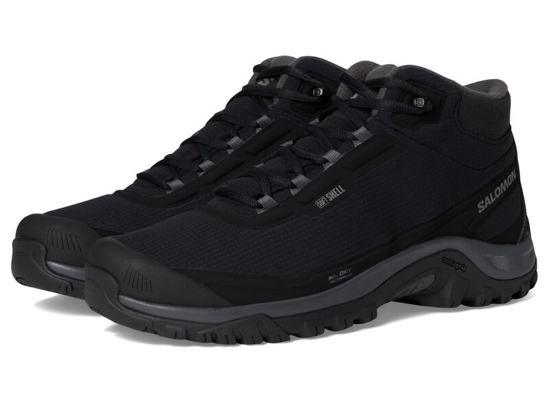 サロモン メンズ アンダー御召しもの ソックス Salomon Shelter Black/Asphalt/C 黒いこと