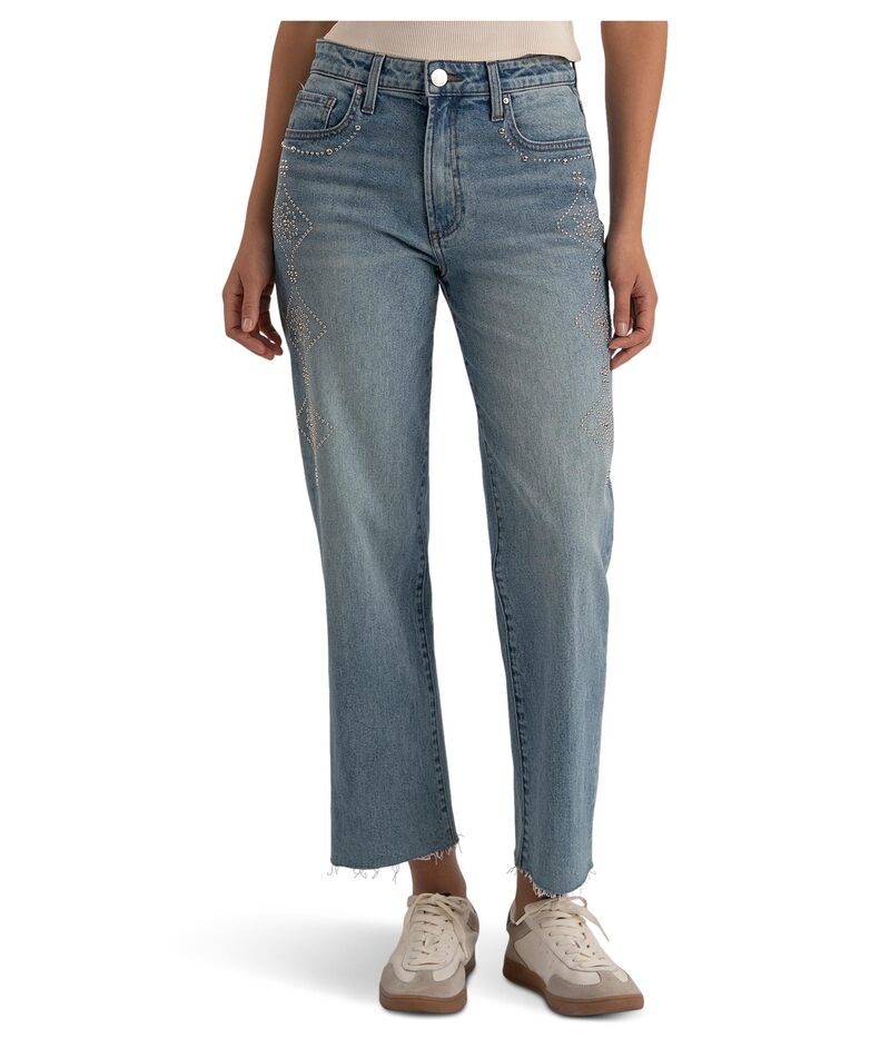 カットフロムザクロス レディース ボトムス ジーンズズボン下 引っ切り無い アンクル KUT from the Kloth Fay High-rise Ankle Straight Leg- Zipper Fly In Aglow