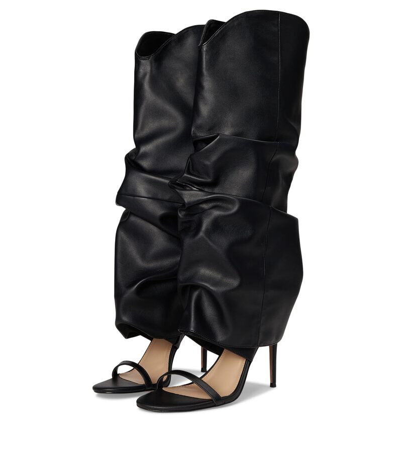 スティーブ マデン レディース シューズ 踵 Steve Madden Ravine Black Leather 黒いこと