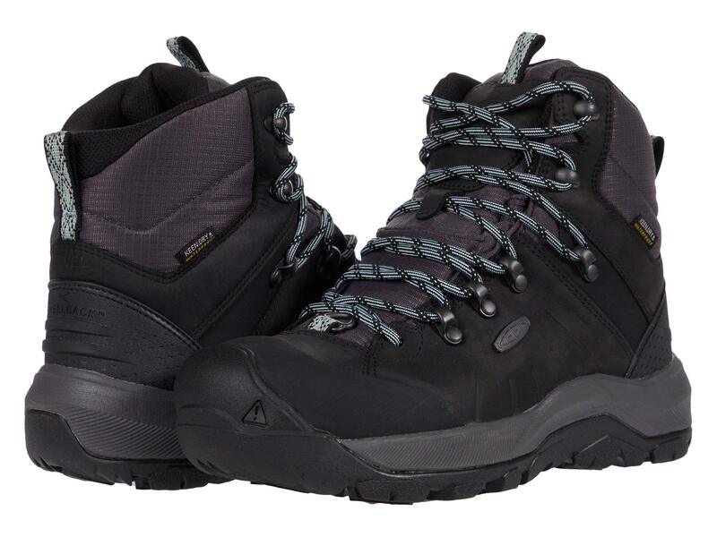 キーン レディース シューズ スニーカー KEEN Revel IV Mid Polar Black/Harbor Gr ブラック