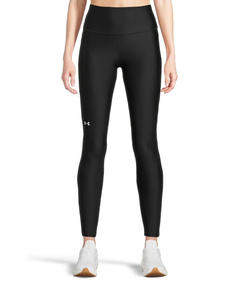 アンダーアーマー レディース ボトムス カジュアルパンツ レギンス ハイウエスト Under Armour HeatGearmour High-Waisted Pocketed Leggings Black/White ホワイト