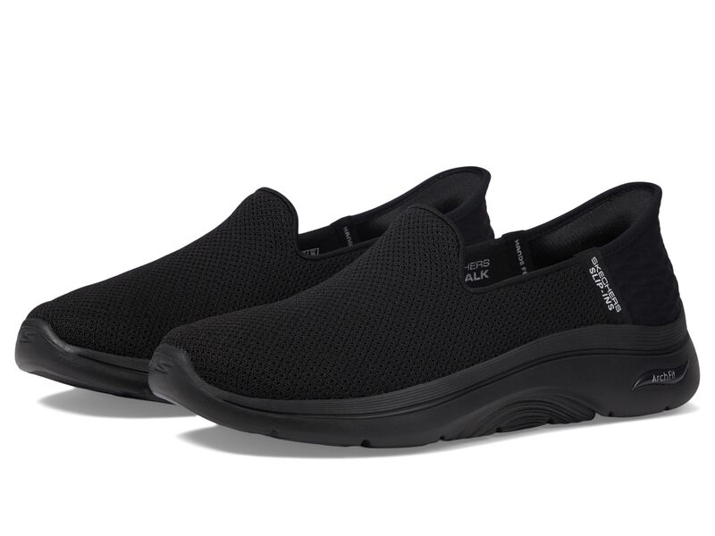 スケッチャーズ レディース シューズ スニーカー SKECHERS Performance Go Walk Arch Fit 2.0 Delara Hands Free Slip-Ins Black 黒いこと