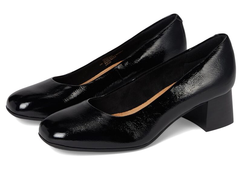 コンフォーティバ レディース シューズ 踵 Comfortiva Peach Black Crinkle P 黒いこと