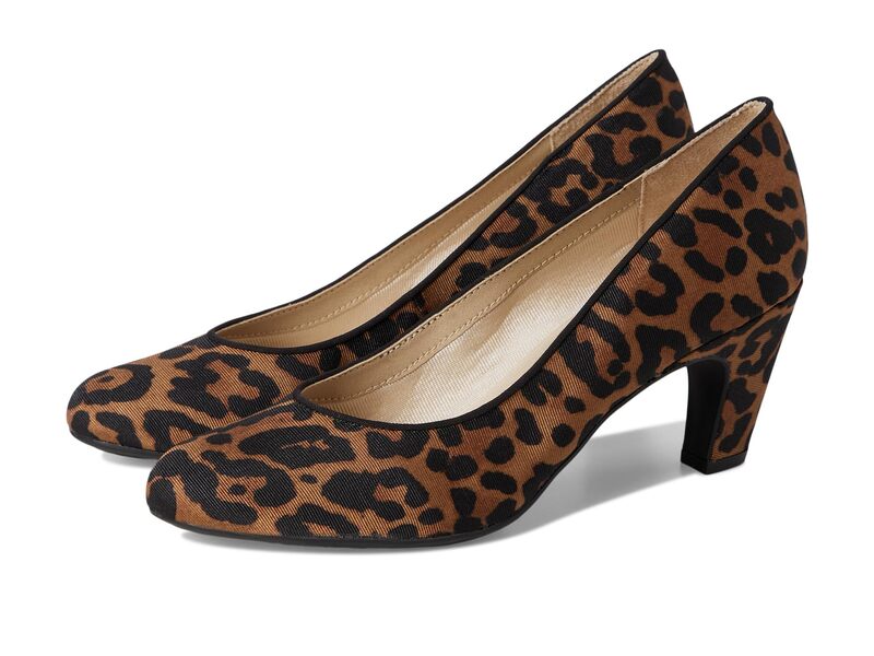 ライフストライド レディース シューズ ヒール プラスサイズ LifeStride Parigi-Plus Pump Shoes Brown Leopard ブラウン