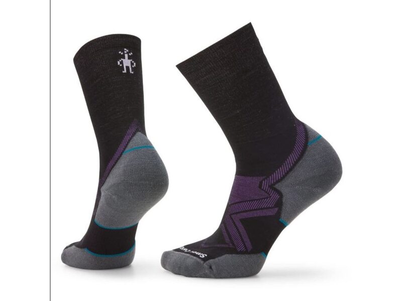 かっこ良い羊毛 レディース アンダーお召しもの ソックス Smartwool Run Cold Weather Targeted Cushion Crew Socks Black 黒いこと