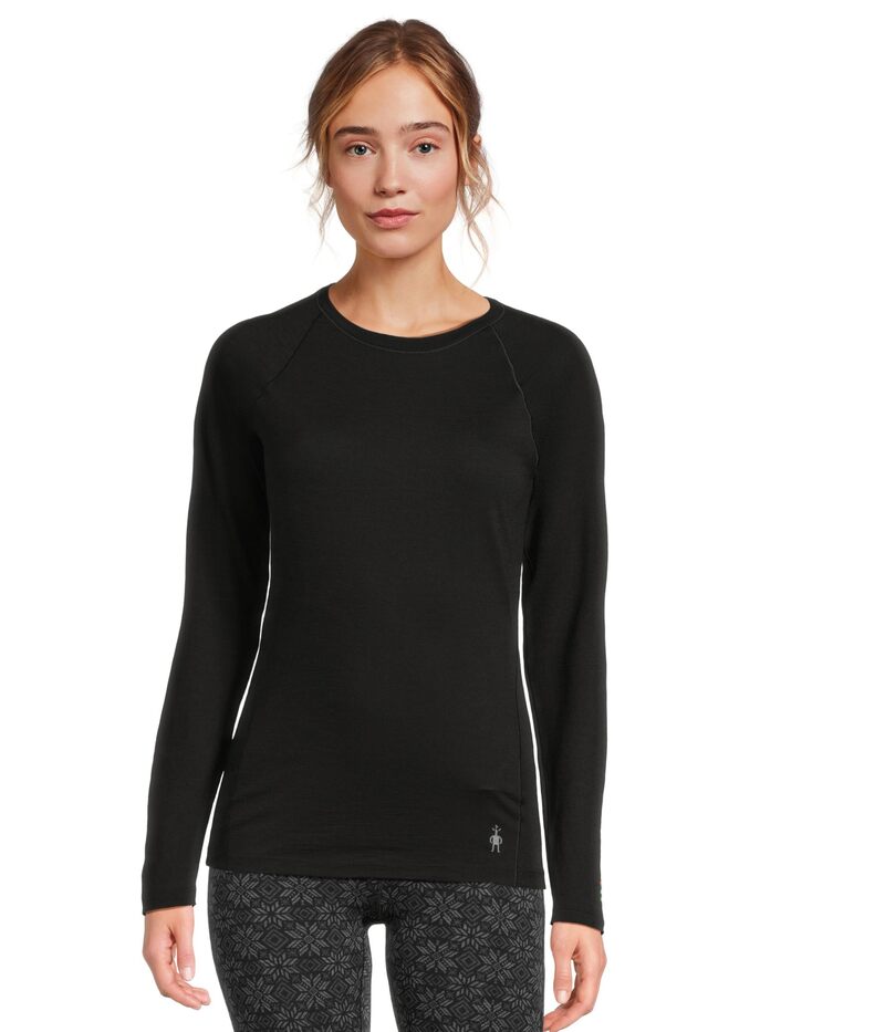 スマートウール レディース トップス シャツ Smartwool Classic All-Season Merino Base Layer Long Sleeve Black ブラック